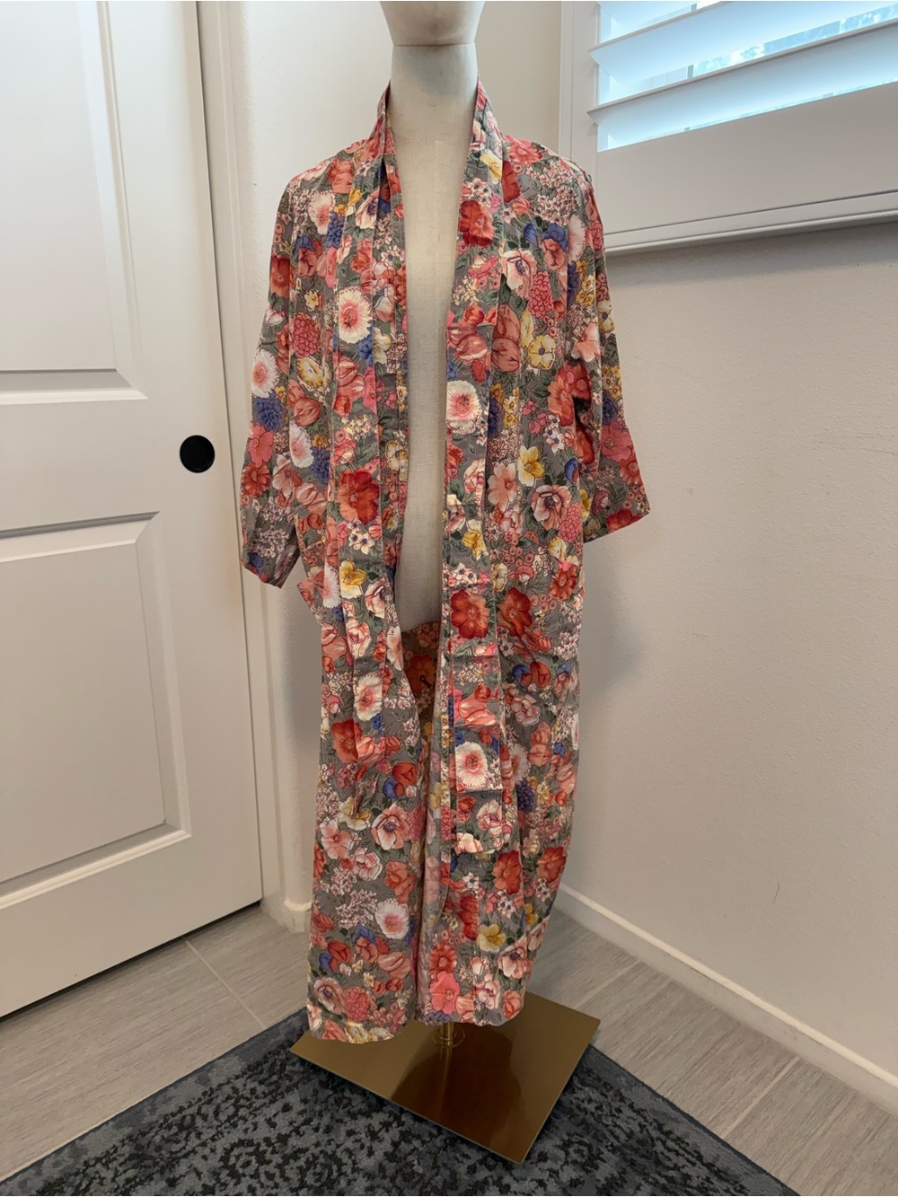 Vintage Christian Dior Floral Robe